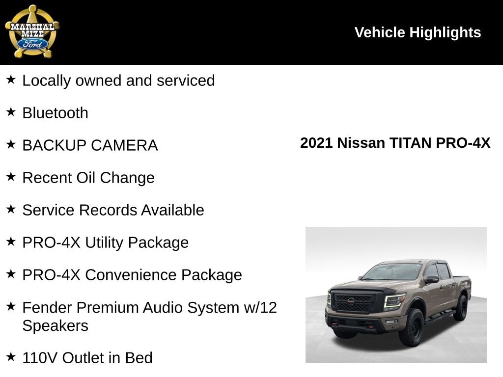 Used 2021 Nissan Titan PRO-4X Truck