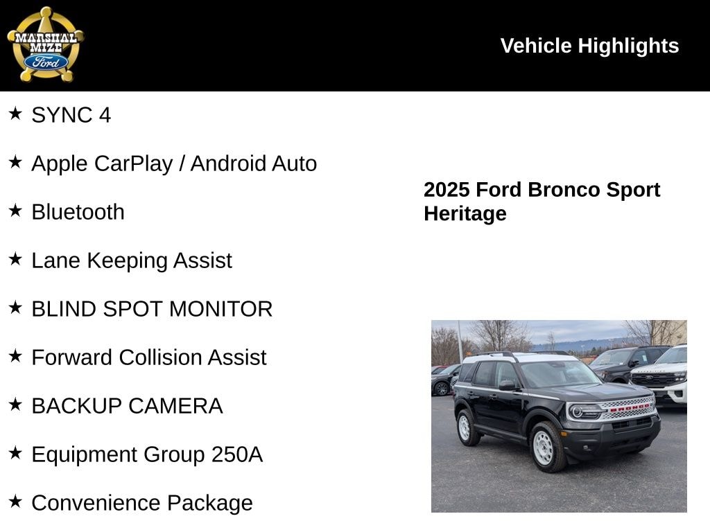 New 2025 Ford Bronco Sport Heritage SUV