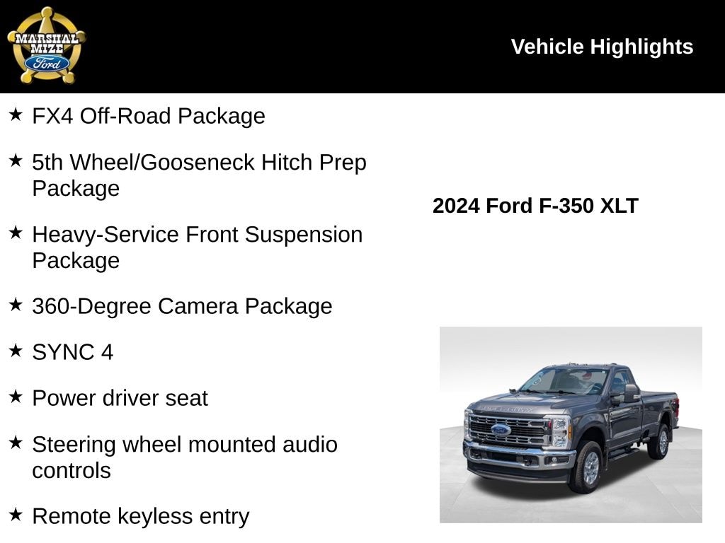 Certified 2024 Ford F-350SD XLT Truck
