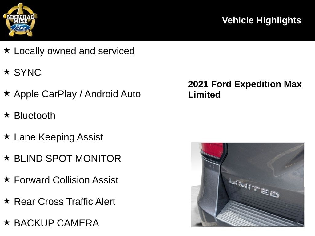 Used 2021 Ford Expedition Max Limited SUV