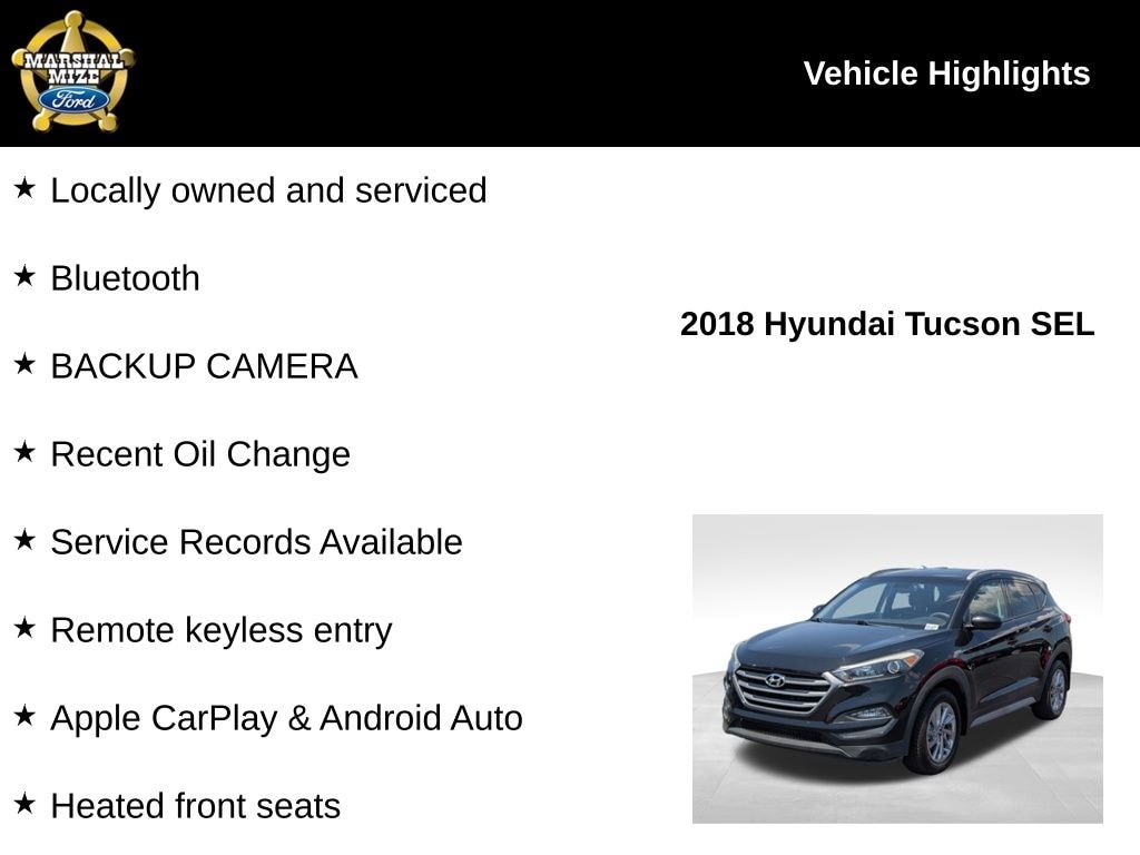 Used 2018 Hyundai Tucson SEL SUV