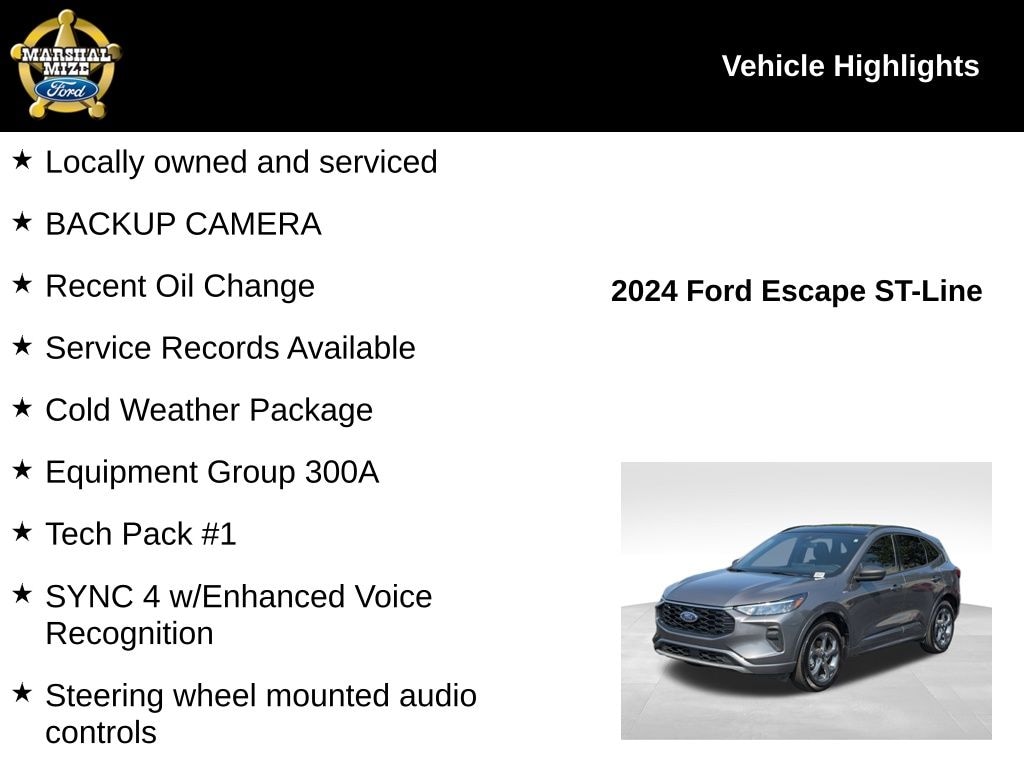 Certified 2024 Ford Escape ST-Line SUV