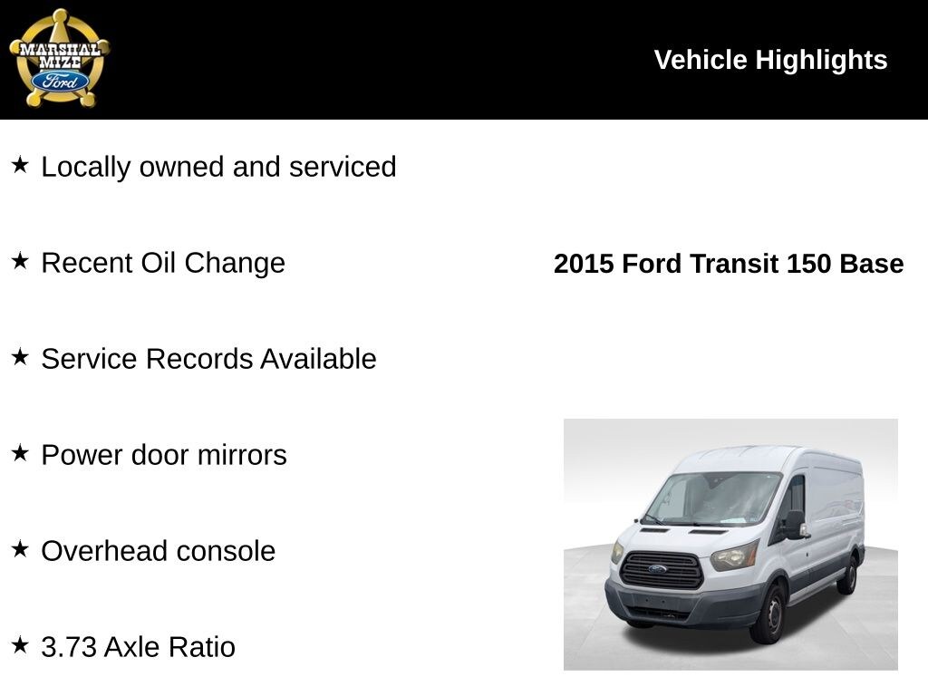 Used 2015 Ford Transit-150 Base Cargo Van