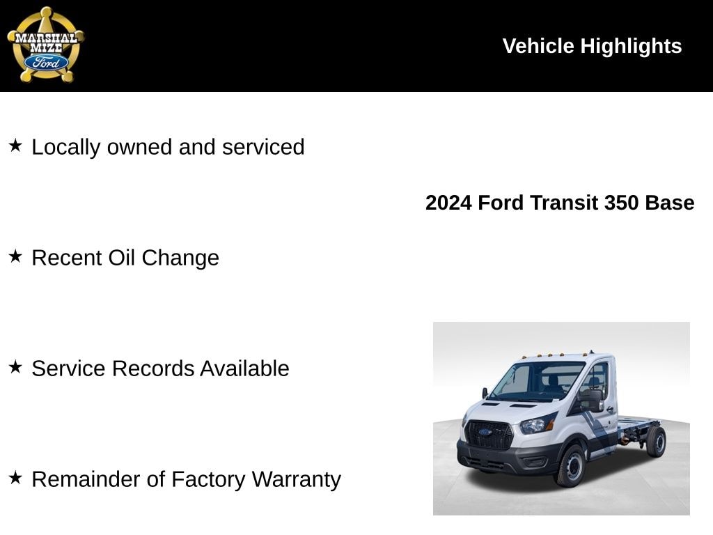 Used 2024 Ford Transit-350 Base Cab/Chassis