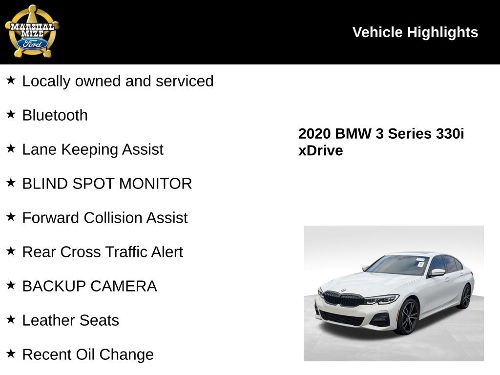 Used 2020 BMW 3 Series 330i xDrive Sedan