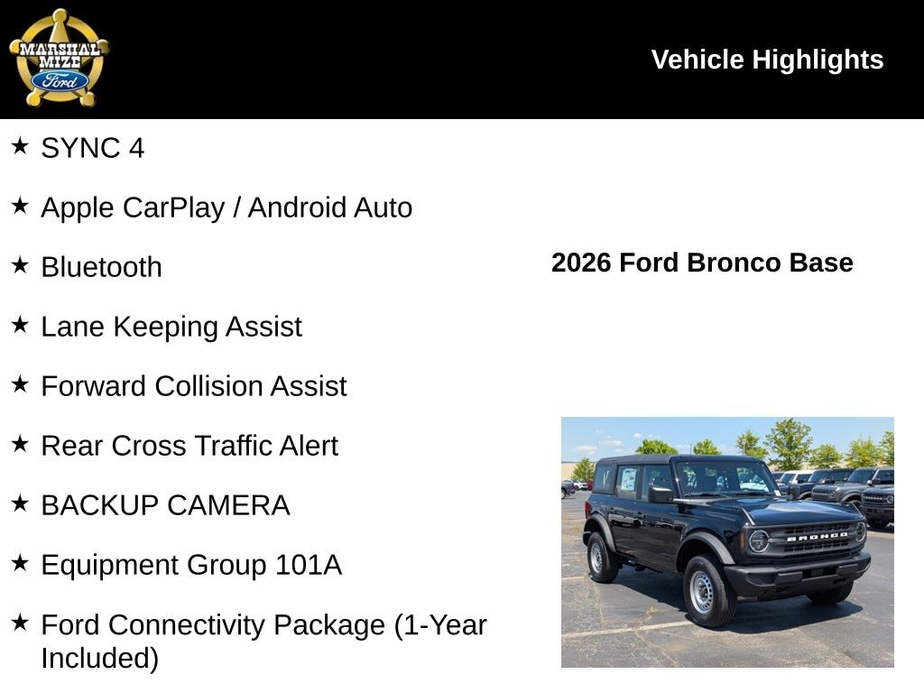New 2026 Ford Bronco Base SUV