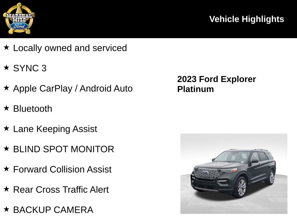 Used 2023 Ford Explorer Platinum SUV
