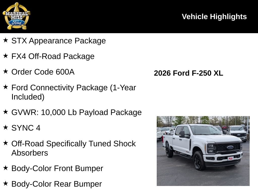 New 2026 Ford F-250SD XL Truck