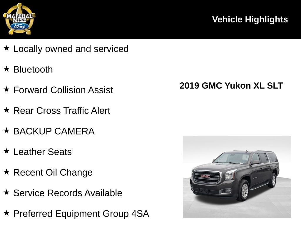 Used 2019 GMC Yukon XL SLT SUV