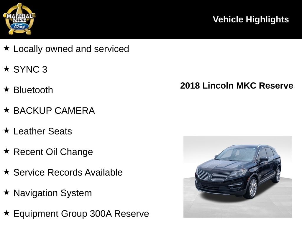 Used 2018 Lincoln MKC Reserve SUV