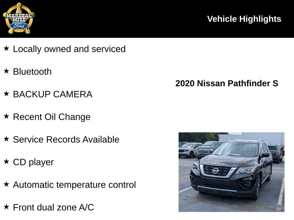 Used 2020 Nissan Pathfinder S SUV