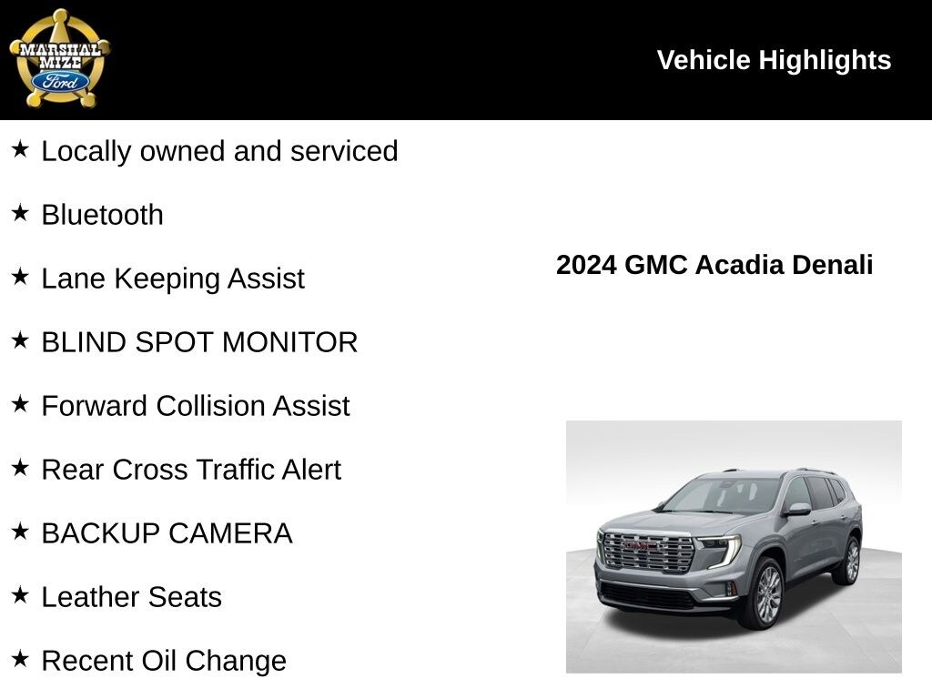 Used 2024 GMC Acadia Denali SUV