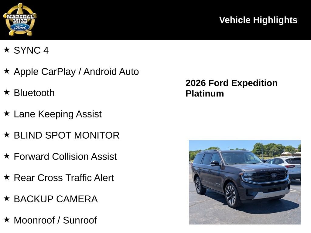 New 2026 Ford Expedition Platinum SUV