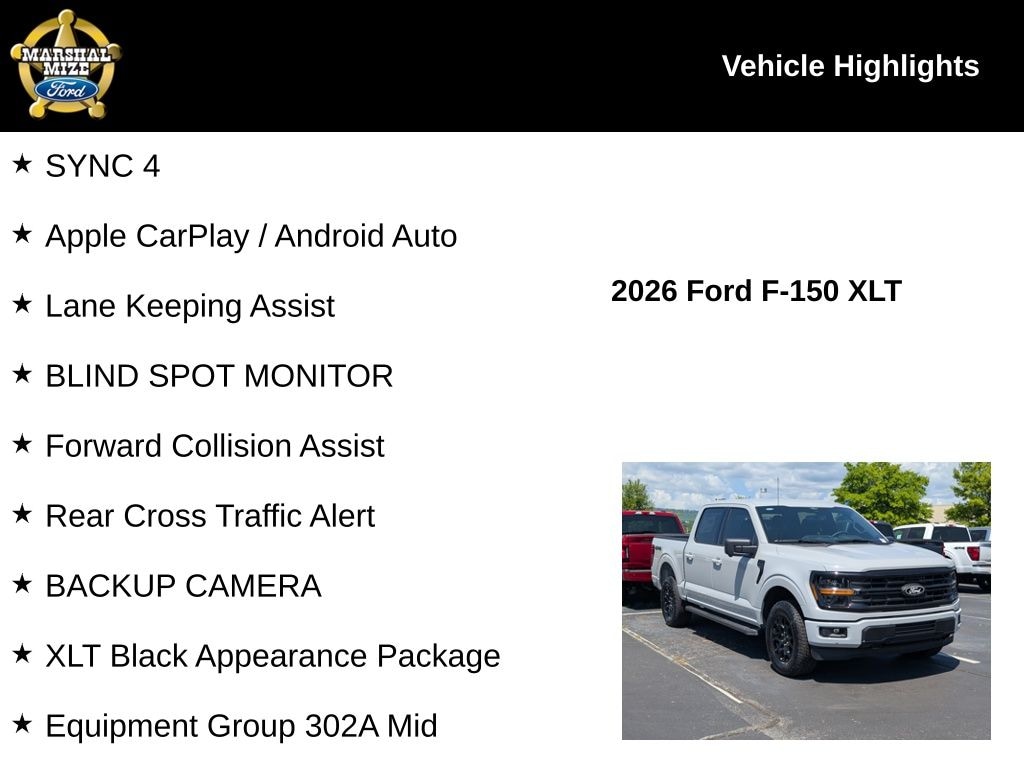 New 2026 Ford F-150 XLT Truck