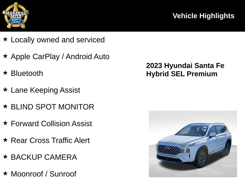 Used 2023 Hyundai Santa Fe Hybrid SEL Premium SUV