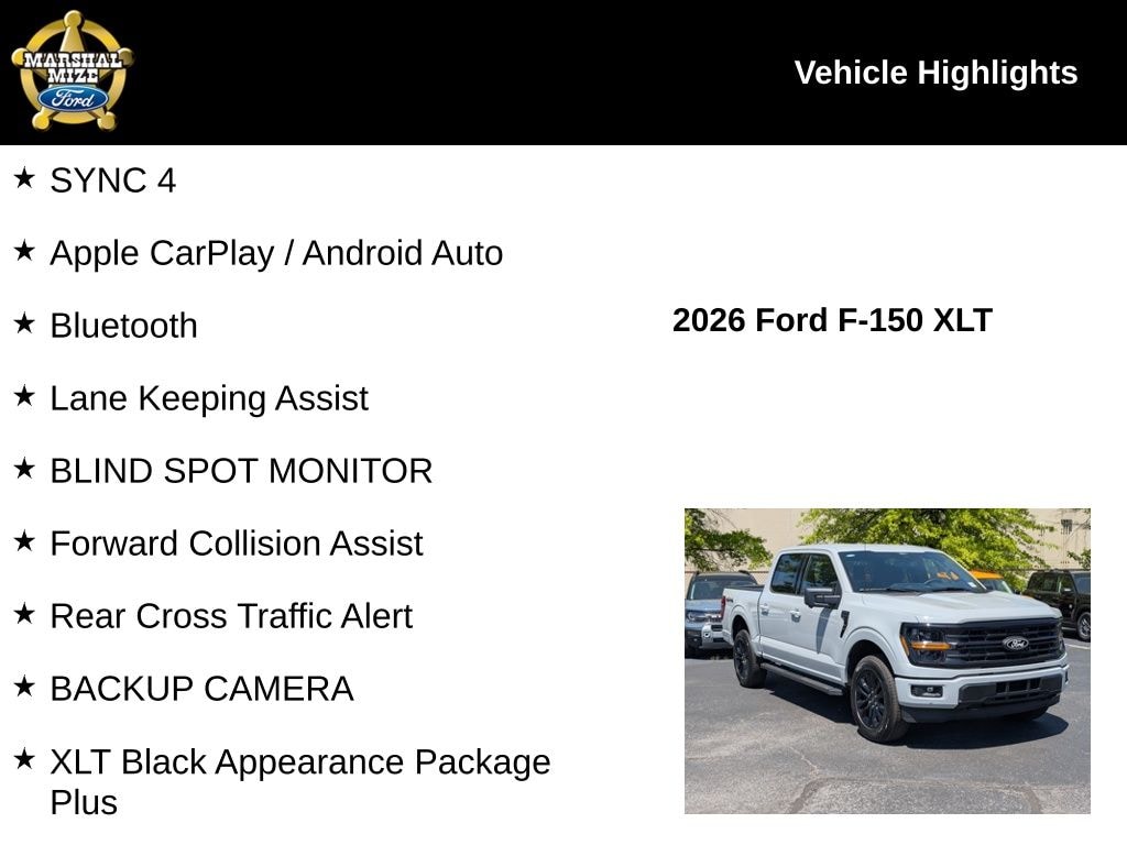 New 2026 Ford F-150 XLT Truck