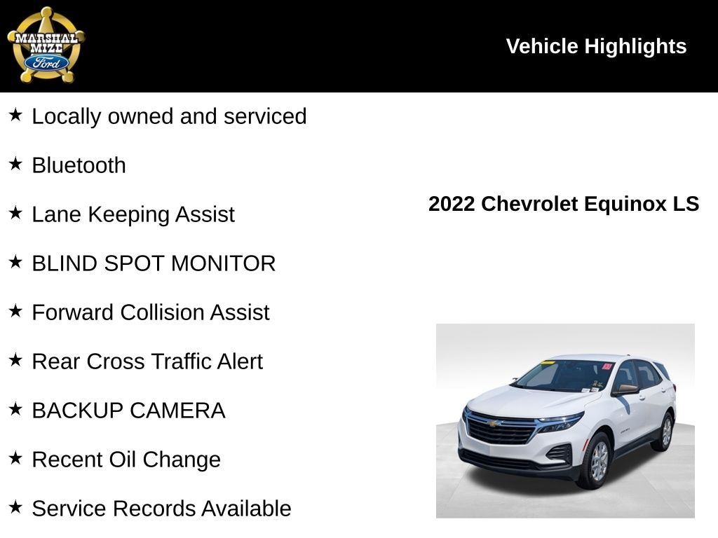 Used 2022 Chevrolet Equinox LS SUV