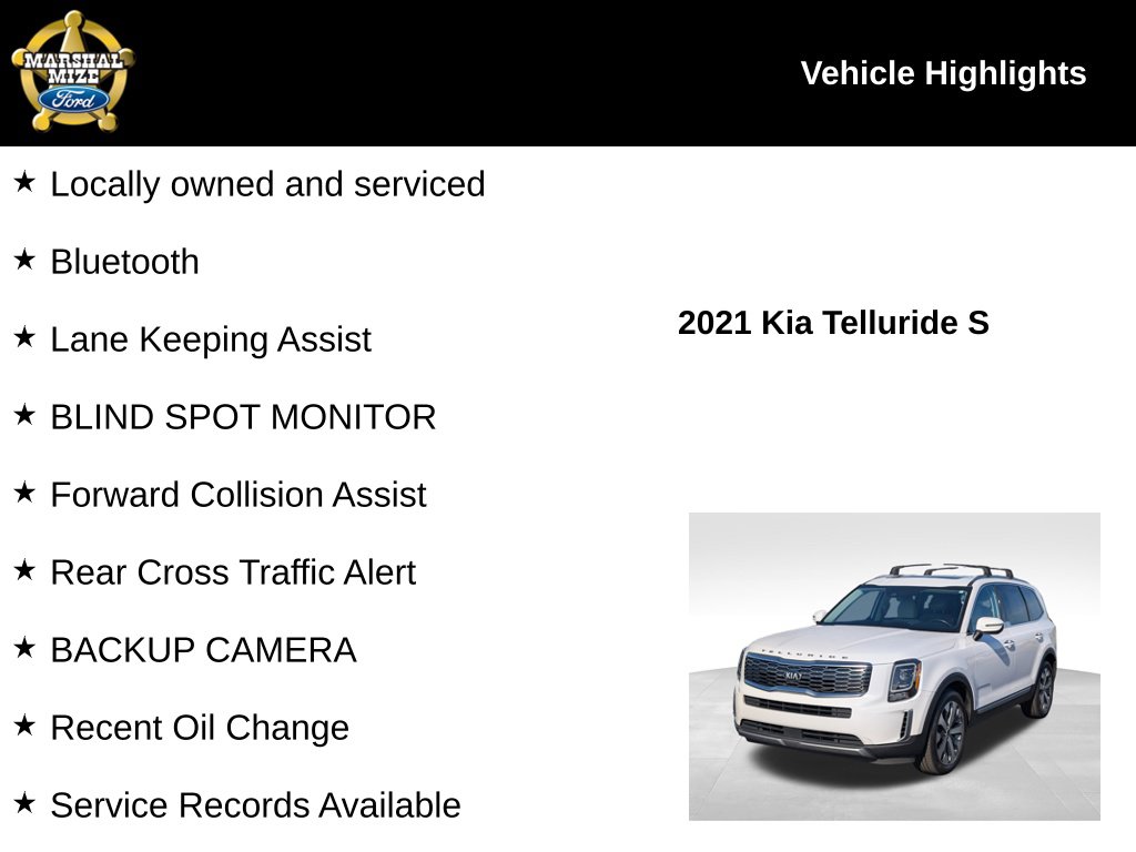 Certified 2021 Kia Telluride S SUV