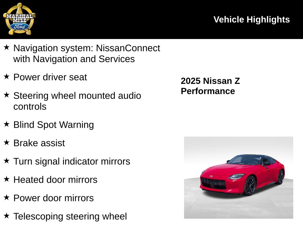 Used 2025 Nissan Z Performance Coupe