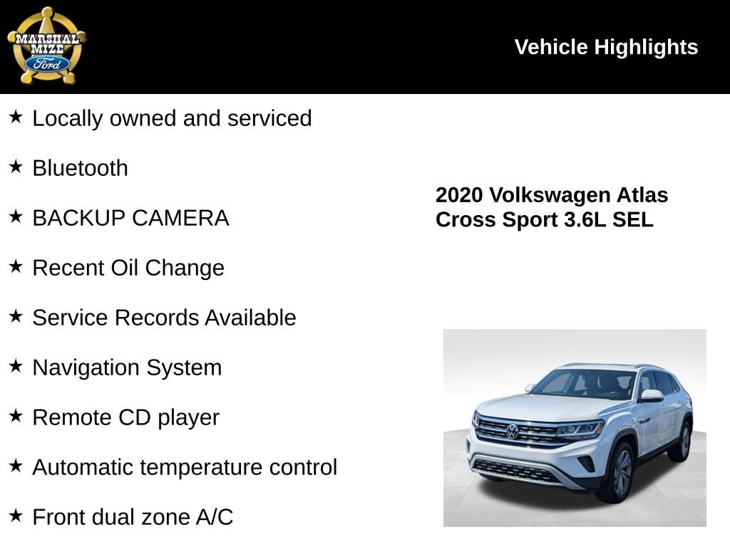 Used 2020 Volkswagen Atlas Cross Sport 3.6L V6 SEL SUV