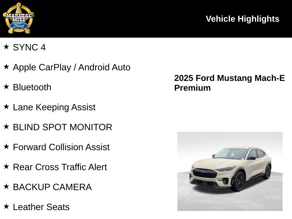 Used 2025 Ford Mustang Mach-E Premium AWD with VIN 3FMTK3SU6SMA05840 for sale in Chattanooga, TN