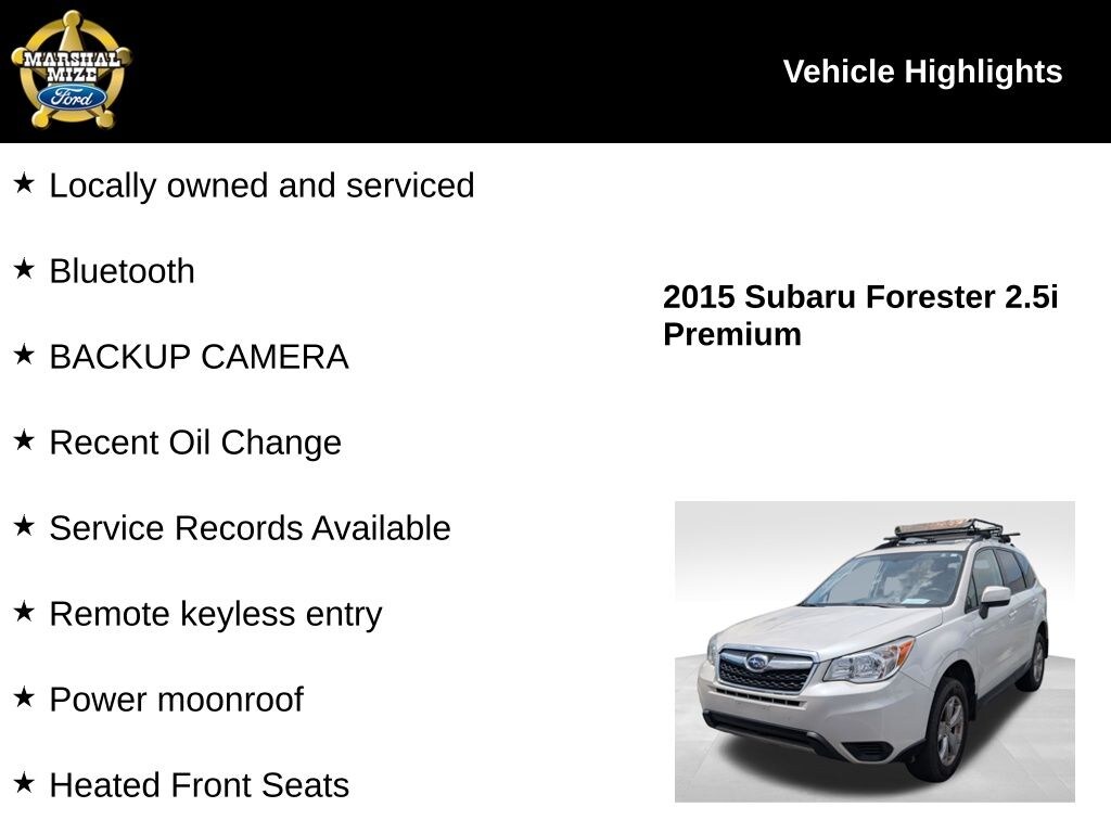 Used 2015 Subaru Forester 2.5i Premium SUV