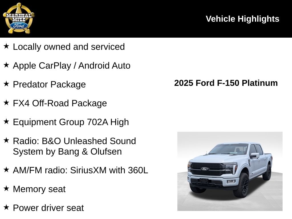 Used 2025 Ford F-150 Platinum Truck