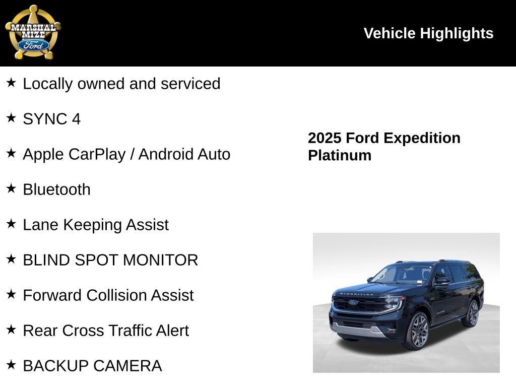 Certified 2025 Ford Expedition Platinum SUV