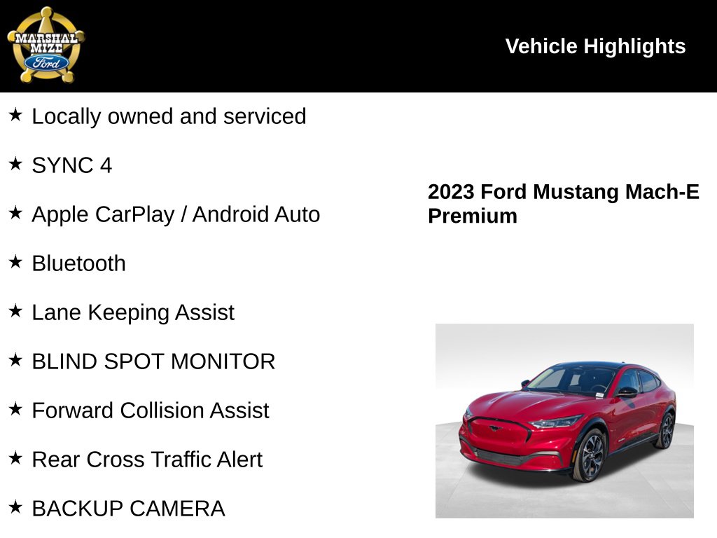 Certified 2023 Ford Mustang Mach-E Premium AWD with VIN 3FMTK3SU6PMA71361 for sale in Chattanooga, TN