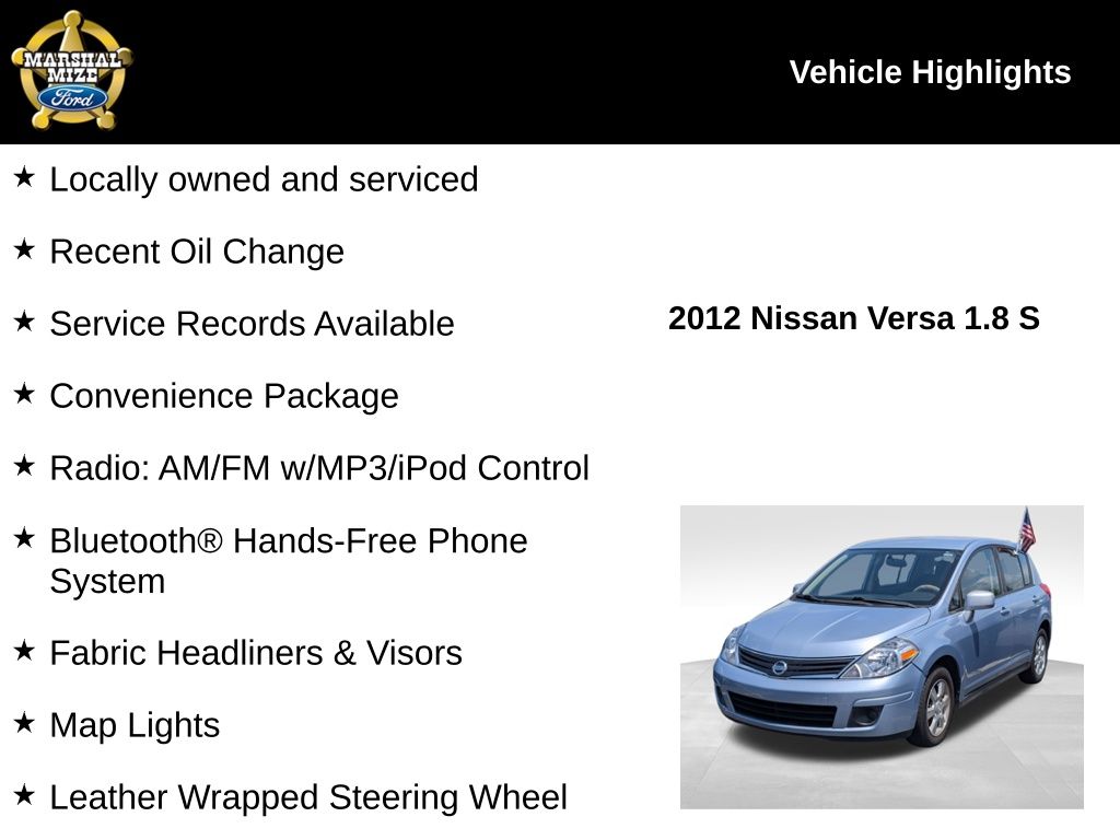 Used 2012 Nissan Versa S with VIN 3N1BC1CP5CK206459 for sale in Chattanooga, TN