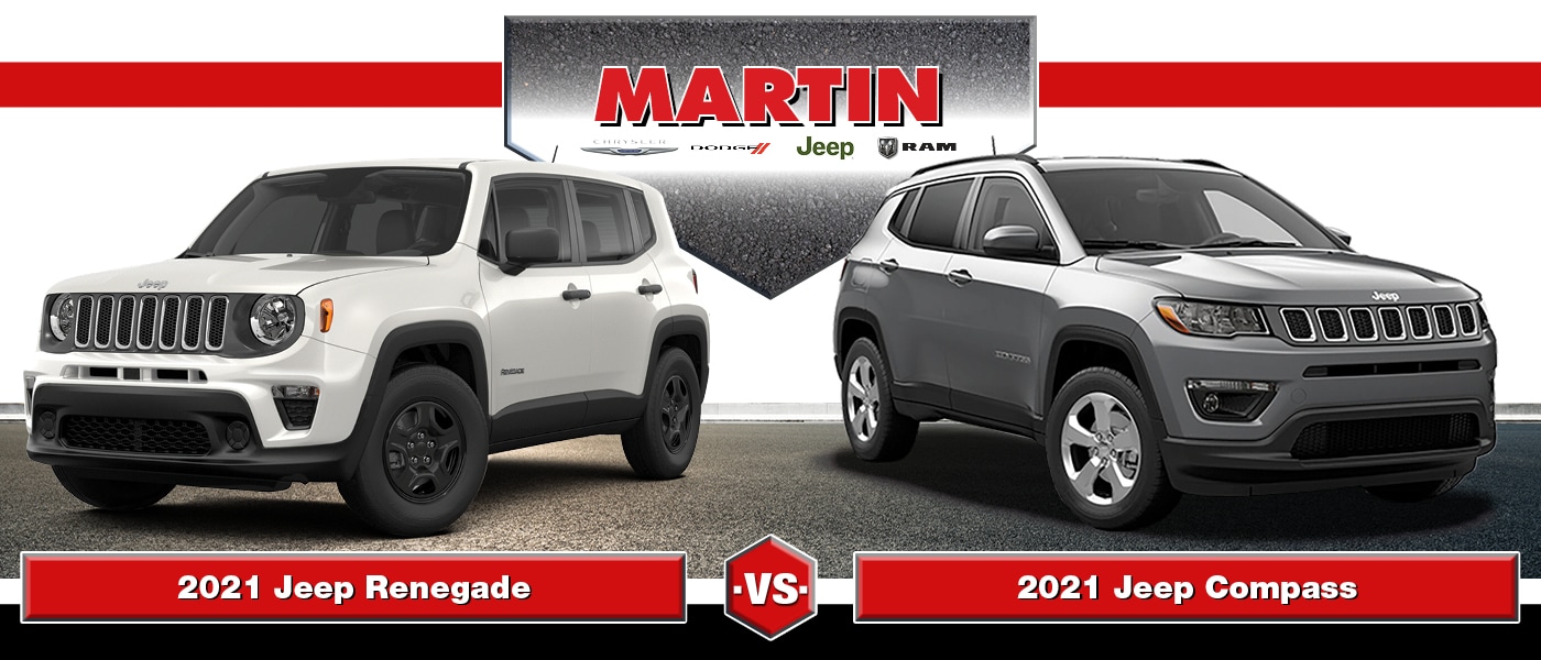 2021 Jeep Renegade vs. Jeep Compass banner