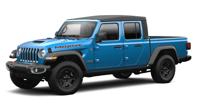 2021 Jeep Gladiator Mojave in Hydro Blue exterior