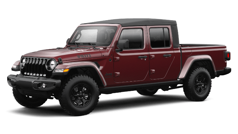 2021 Jeep Gladiator Willys Sport in Snazzberry exterior
