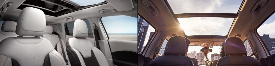 2018 Jeep Compass Interior Seats and Sunroof