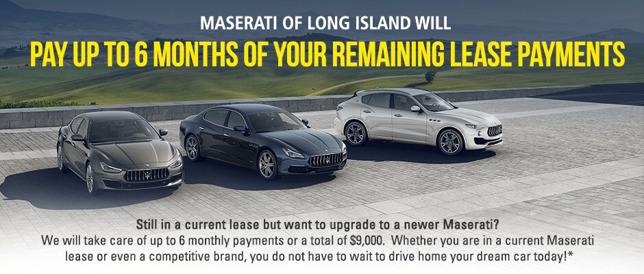 Maserati Lease Pull Ahead Offer Financing Special