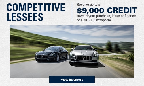 Maserati Conquest Lease Pull Ahead Program near San Francisco, CA