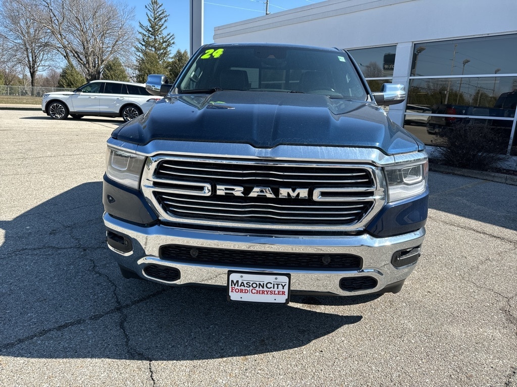 Used 2024 RAM Ram 1500 Pickup Laramie with VIN 1C6SRFJT8RN165313 for sale in Mason City, IA