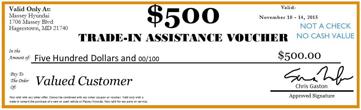 Trade In Assistance Voucher