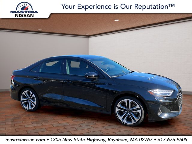 Black Metallic 2025 Audi A3 quattro Premium 40 TFSI Sedan All-Wheel Drive 7-Speed Automatic