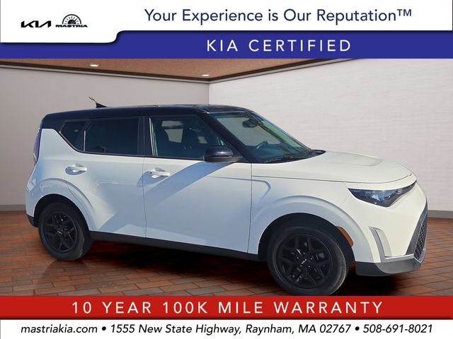 Clear White Black Roof 2024 Kia Soul S FWD SUV / Crossover Front-Wheel Drive Continuously Variable Transmission