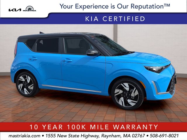 Surf Blue w Black Roof 2024 Kia Soul GT-Line FWD SUV / Crossover Front-Wheel Drive Continuously Variable Transmission