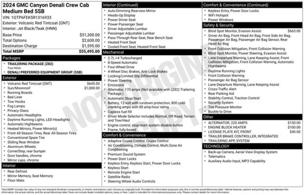 Used 2024 GMC Canyon Denali Truck Crew Cab