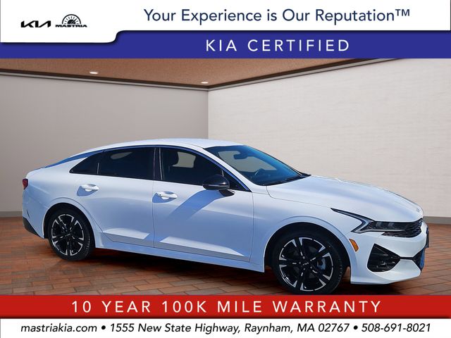 Glacial White Pearl 2024 Kia K5 GT-Line FWD Sedan Front-Wheel Drive 8-Speed Automatic