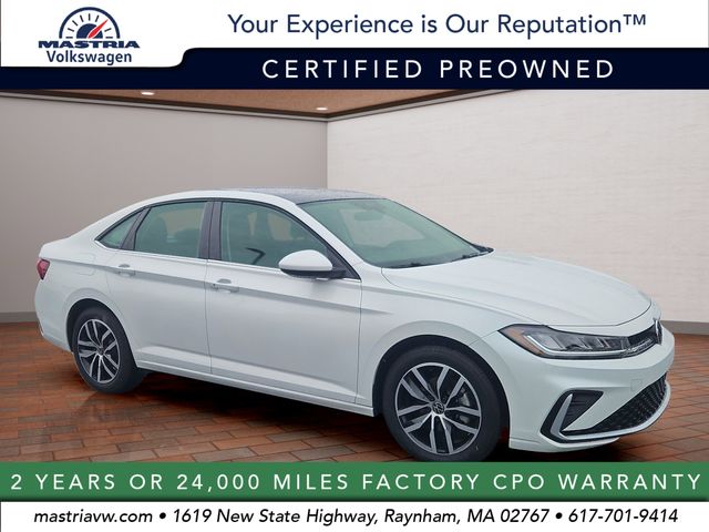 Opal White Pearl 2025 Volkswagen Jetta SE FWD Sedan Front-Wheel Drive 8-Speed Automatic