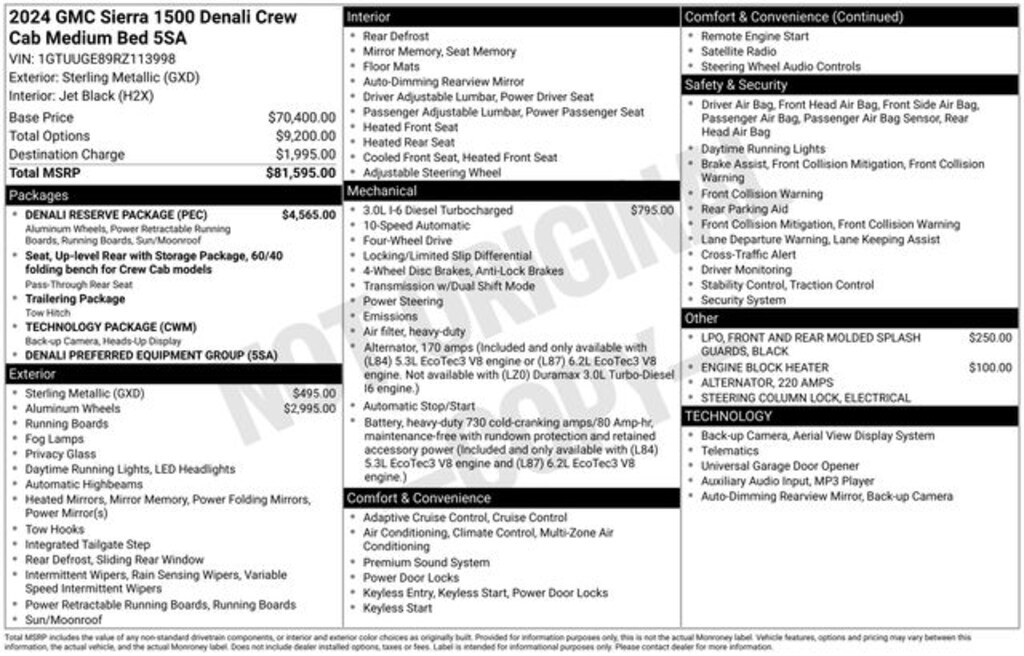 Used 2024 GMC Sierra 1500 Denali Truck Crew Cab