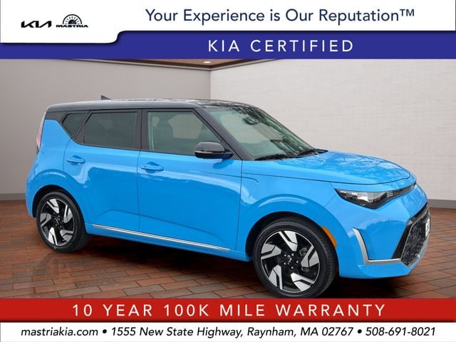 Surf Blue w Black Roof 2023 Kia Soul GT-Line FWD SUV / Crossover Front-Wheel Drive Continuously Variable Transmission