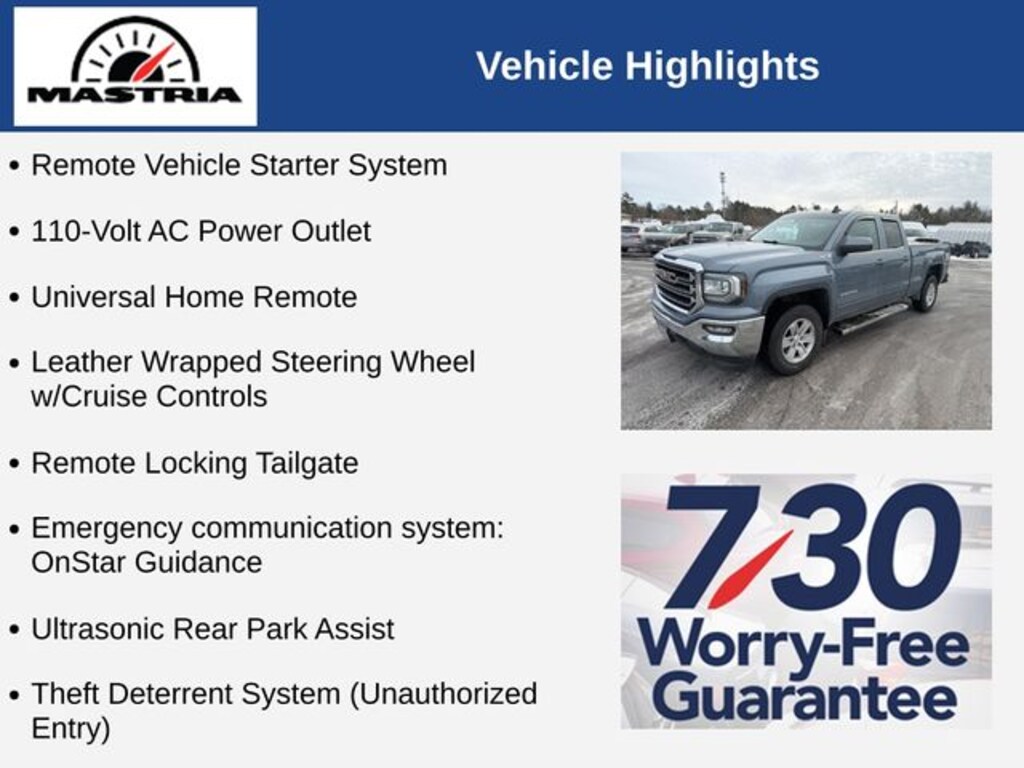 Used 2016 GMC Sierra 1500 SLE Truck Double Cab