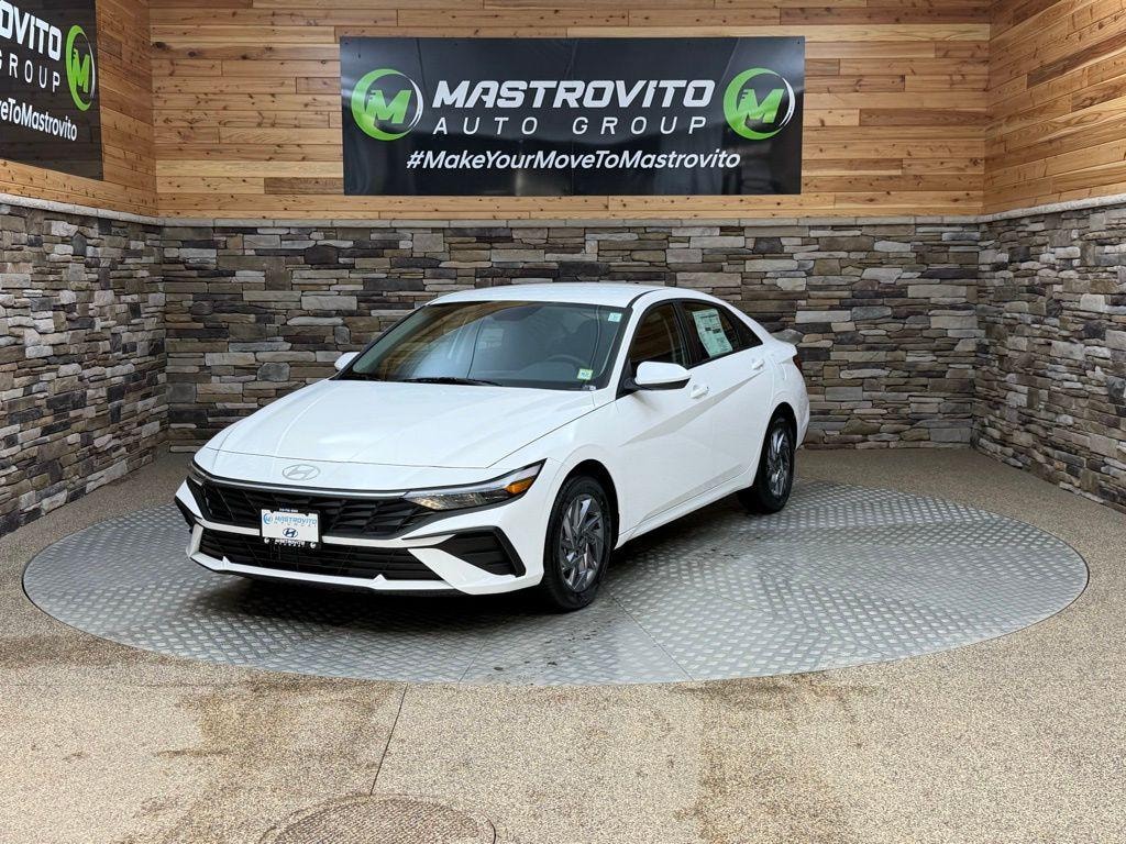 New 2026 Hyundai Elantra Hybrid Blue Sedan