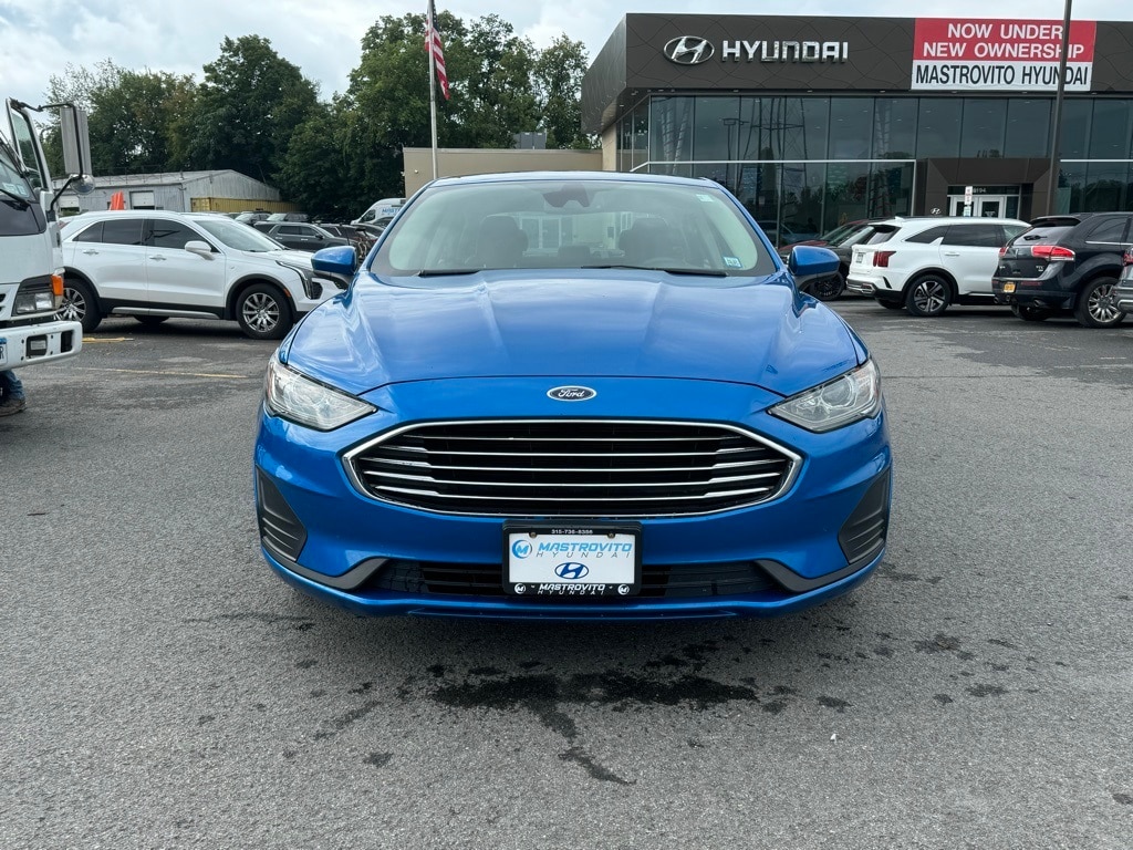 Used 2019 Ford Fusion Hybrid SE with VIN 3FA6P0LU4KR158435 for sale in New York Mills, NY