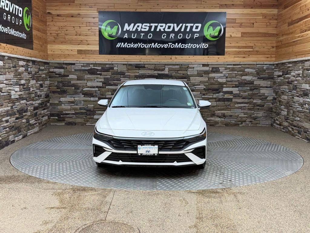 New 2026 Hyundai Elantra Hybrid Blue Sedan